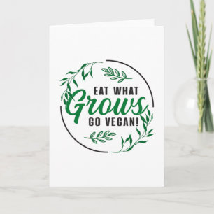 Cartão Veganismo Vegans Direitos Animais Vegan Funny Gift
