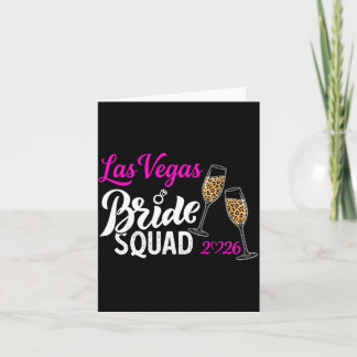 Cartão Vegas Bride Squad 2026 Married in Vegas