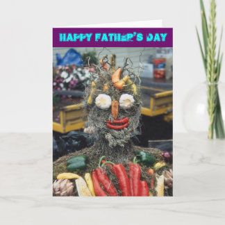 Cartão Vegetable Man Father's Day Card