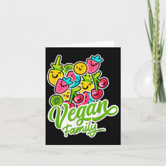 Cartão Vegetariano Engraçado Frios Legumes Frutas Veganis
