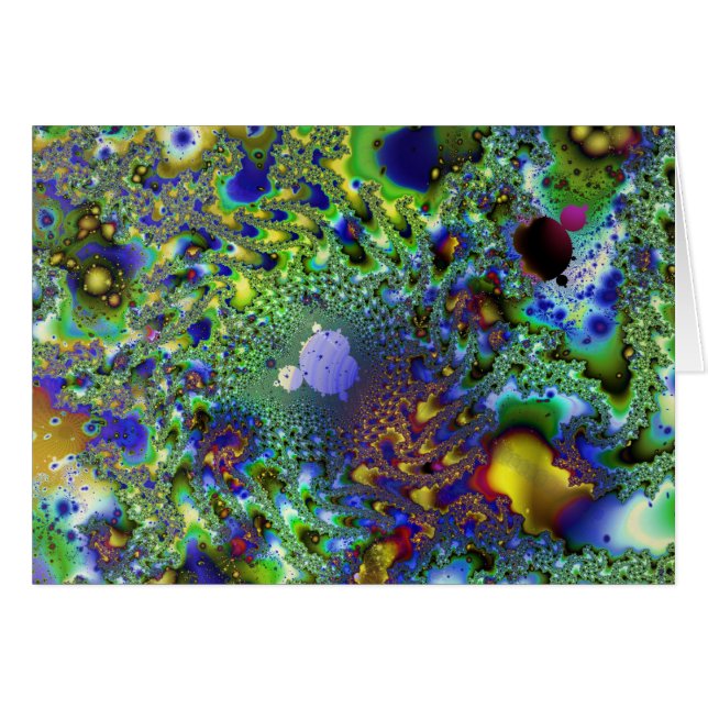 Cartão Vegeterian Buddha (máscara letal de blue2) (Frente horizontal)