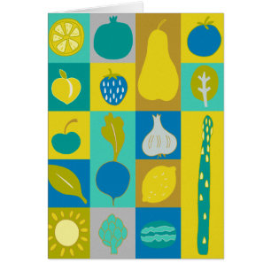 Cartão Veggie Blocks I