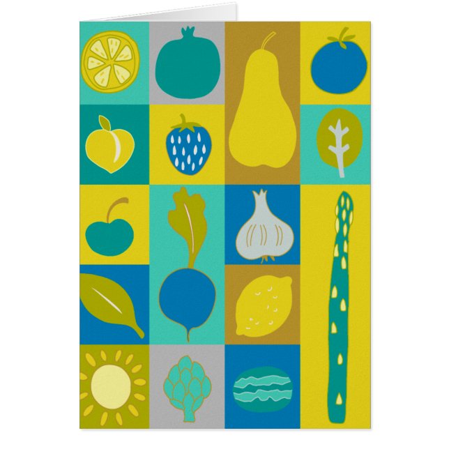Cartão Veggie Blocks I (Frente)