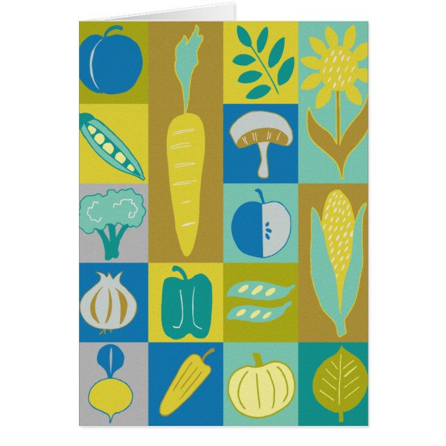 Cartão Veggie Blocks II (Frente)