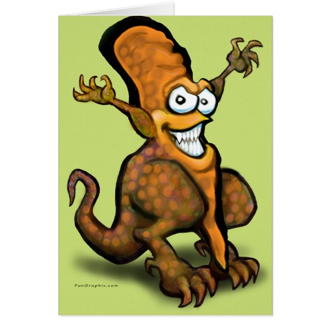 Cartão Veggie Saurus Rex (Frente)