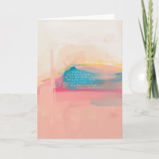 Cartão "Veja a luz em tudo" (Frente)