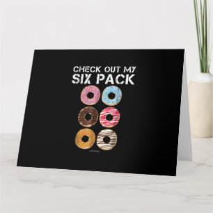 Cartão Veja Minha Rosquinha De Seis Pacotes - Engraçado
