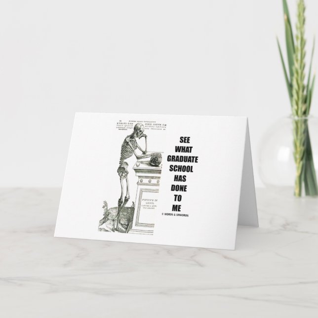 Cartão Veja O Que A Escola De Formandos Fez Comigo (Esque (Frente)
