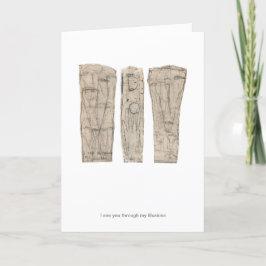 Cartão Vejo você através das minhas ilusões