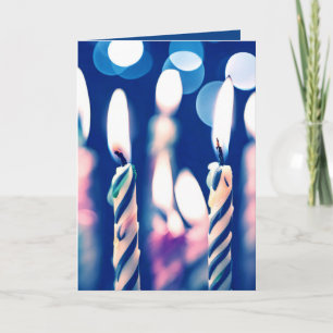 Cartão Velas de Aniversário Derretendo