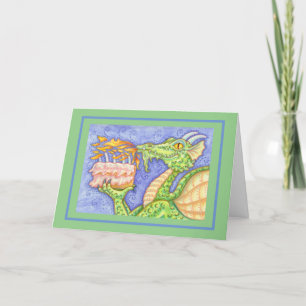 CARTÃO VELAS DE ANIVERSÁRIO PARA ILUMINAÇÃO DO DRAGÃO
