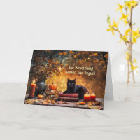 Velas de Gato Preto Testemunhas do Halloween Mysti