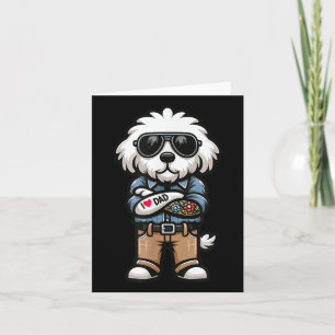 Cartão Velha Cão Inglês Eu Adoro Tatuagem De Cachorro Eng