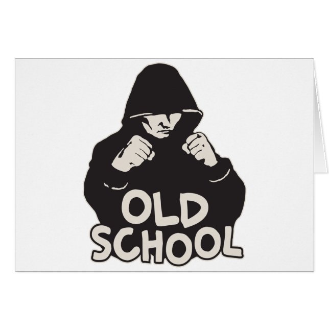 Cartão Velha escola (Frente Horizontal)