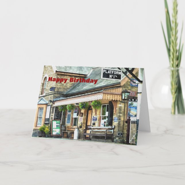 CARTÃO VELHA ESTAÇÃO DE COMBOIO REINO UNIDO (Frente)