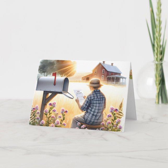 Cartão Velhinha com resultados de testes de DNA para o an (Frente)