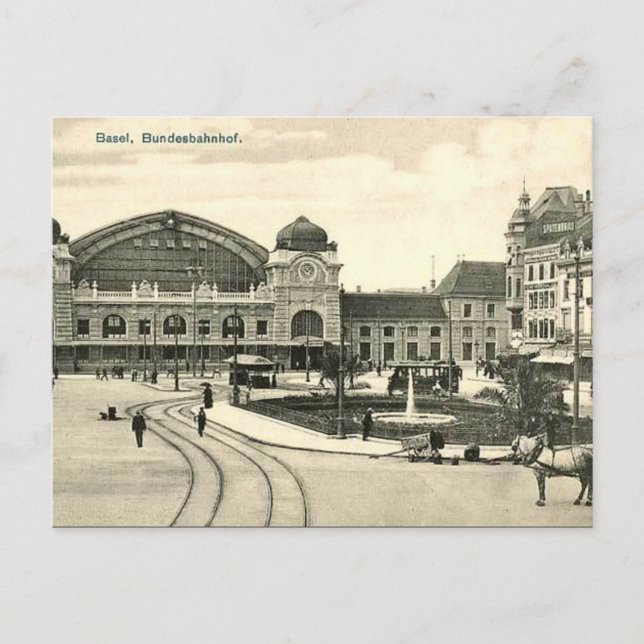 Cartão velho - Basileia, suiça (Frente)