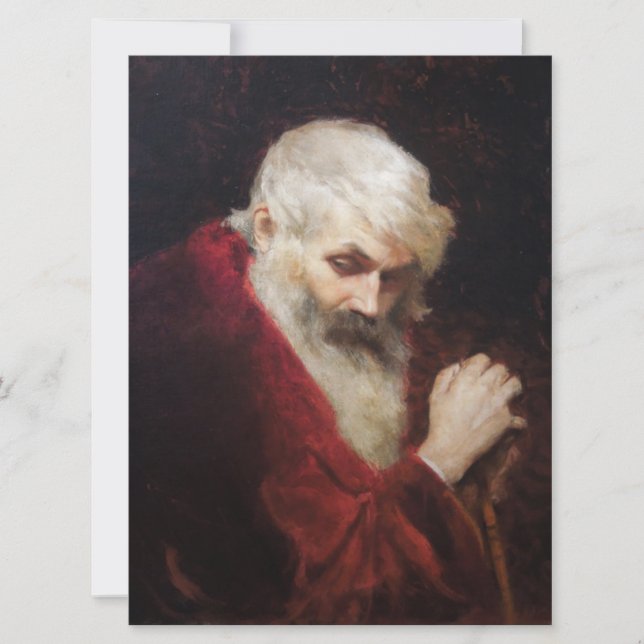 Cartão Velho Casaco vermelho (Papai Noel) (Natal) (Frente)