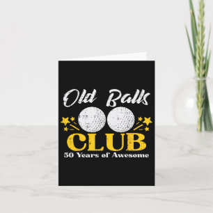 Cartão Velho Clube Golf 50 Anos Incrível 50º Aniversário 