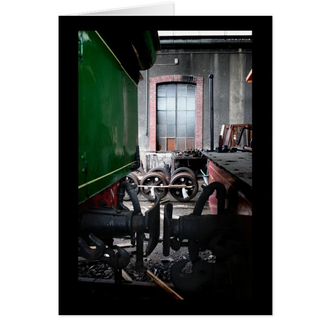 Cartão Velho comboio a vapor Le Mastrou (Frente)