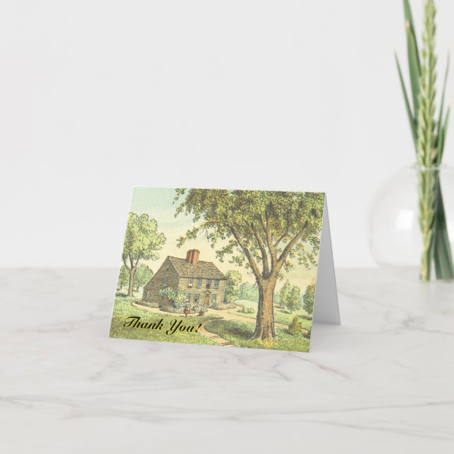 Cartão Velho Lar Movido, "Obrigado!" (Frente)