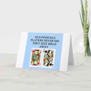 Cartão velho pinochle