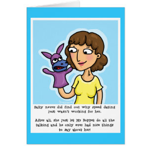 Cartão Velocidade do Namorando com Fantoche