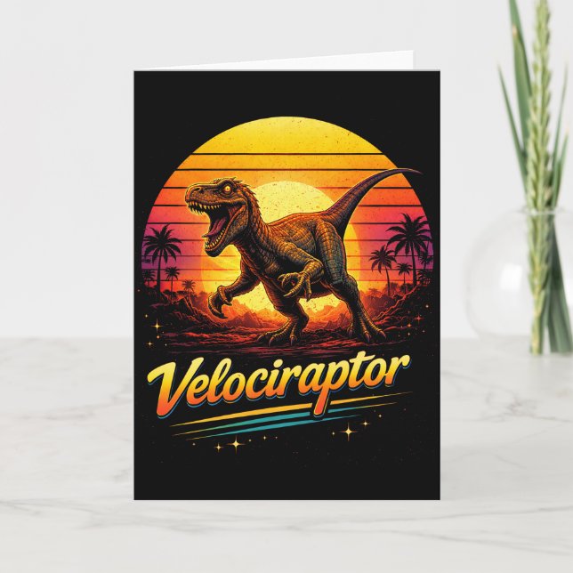 Cartão Velociraptor (Frente)