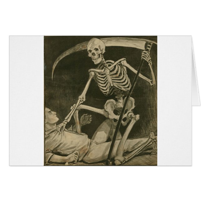 Cartão Vem aqui a morte! (Frente Horizontal)