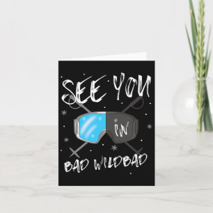 Cartão Vemo-Nos Em Má Goggle De Esqui Na Alemanha