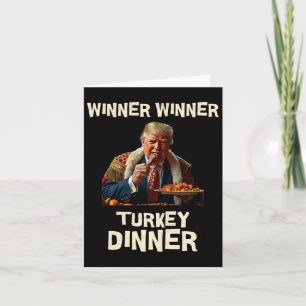 Cartão Vencedor da Turquia Janta Ação de Graças Donald Tr