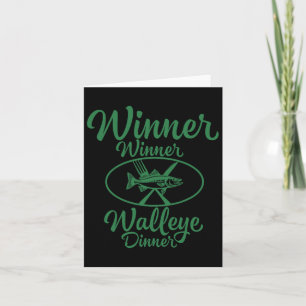 Cartão Vencedor do Janto Walleye - Pesca Engraçado
