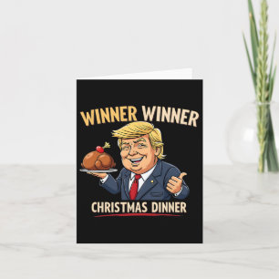Cartão Vencedor Janto de Natal Trump Engraçado Christy
