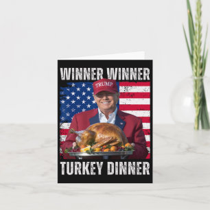Cartão Vencedor Turquia Janta Humor Engraçado Trump Do Qu