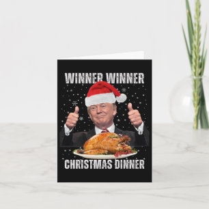 Cartão Vencedor vencedor Janta Humor Engraçado Trump X