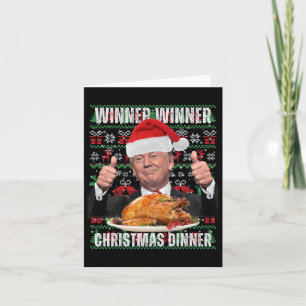 Cartão Vencedor vencedor Janta Humor Engraçado Trump X