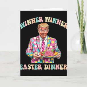 Cartão Vencedor Vencedor Jantar de Páscoa, Trump Páscoa