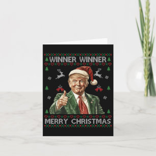 Cartão Vencedor vencedor Merry Christmas Trump Papais noe