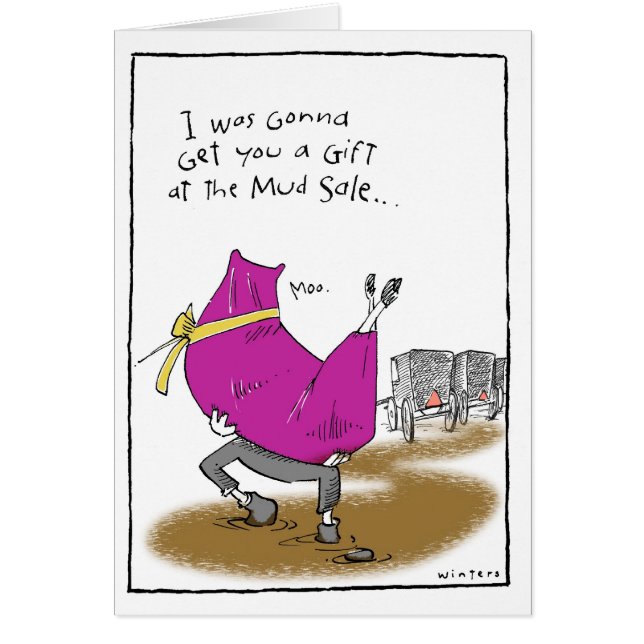 Cartão Venda da lama de Amish (Frente)