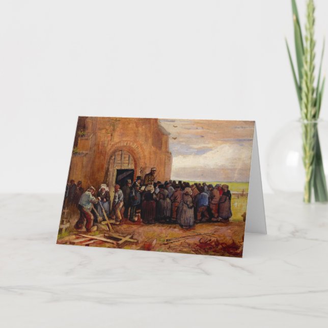 Cartão Venda de sucata de construção por Vincent van Gogh (Frente)