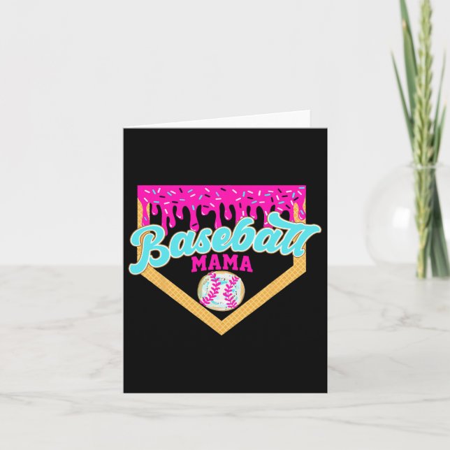 Cartão Venda Mama Sorvete Drip Engraçado Venda Dia das Mã (Frente)