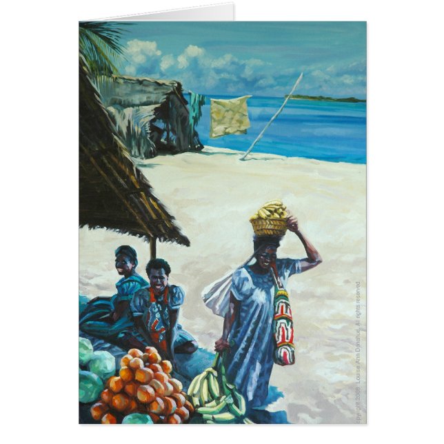 Cartão Vendedores da fruta (Frente)