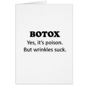 Cartão Veneno de Botox