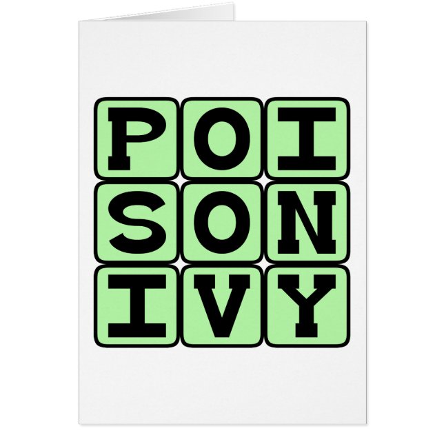 Cartão Veneno Ivy, fábrica de comichão (Frente)