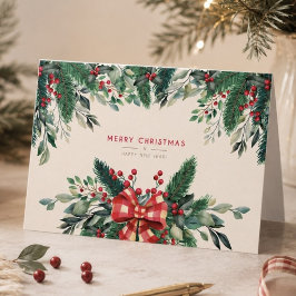 Cartão Veneração aquática Feliz Natal