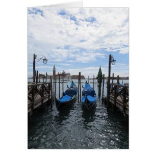 Cartão Venetian Gondolas