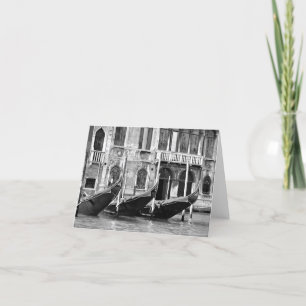 Cartão Venetian Gondolas Card