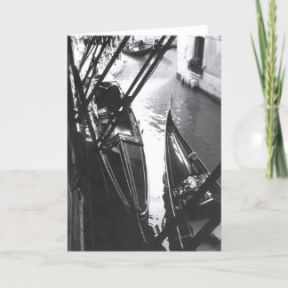 Cartão Venetian Gondolas in the Shade Greeting Card