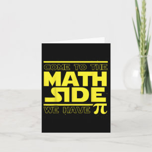 Cartão Venha Ao Lado Da Matemática Temos Pi Engraçado Dia