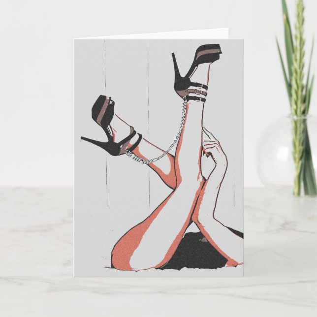 Cartão Venha querida, vamos jogue uns jogos malvados e es (Frente)